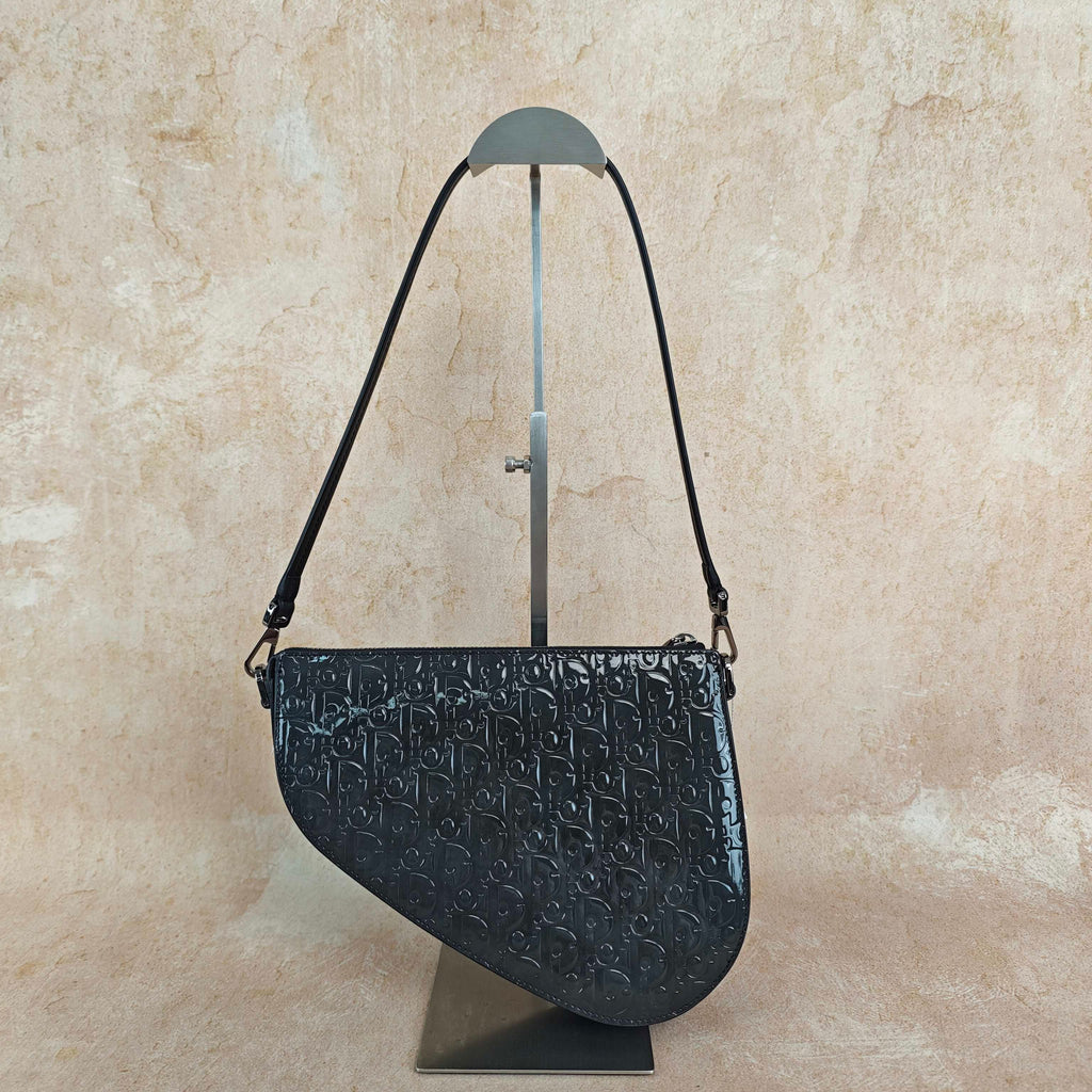 Dior Black Saddle Bag