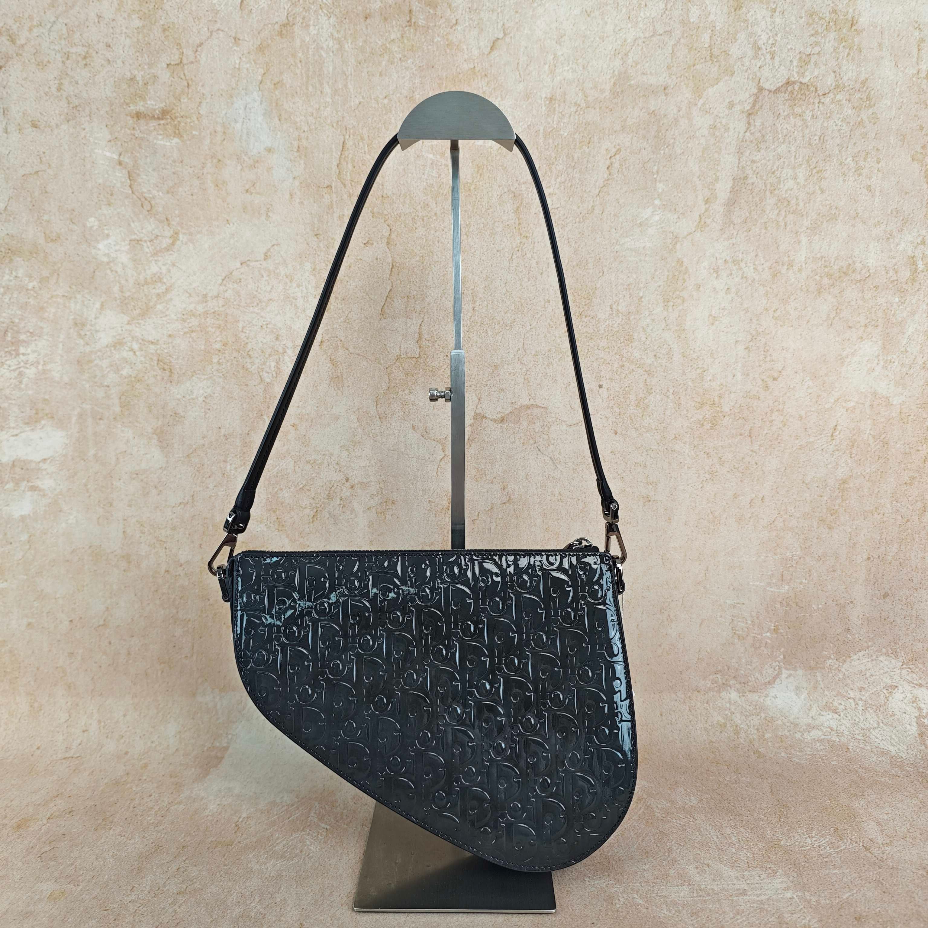 Dior Black Saddle Bag