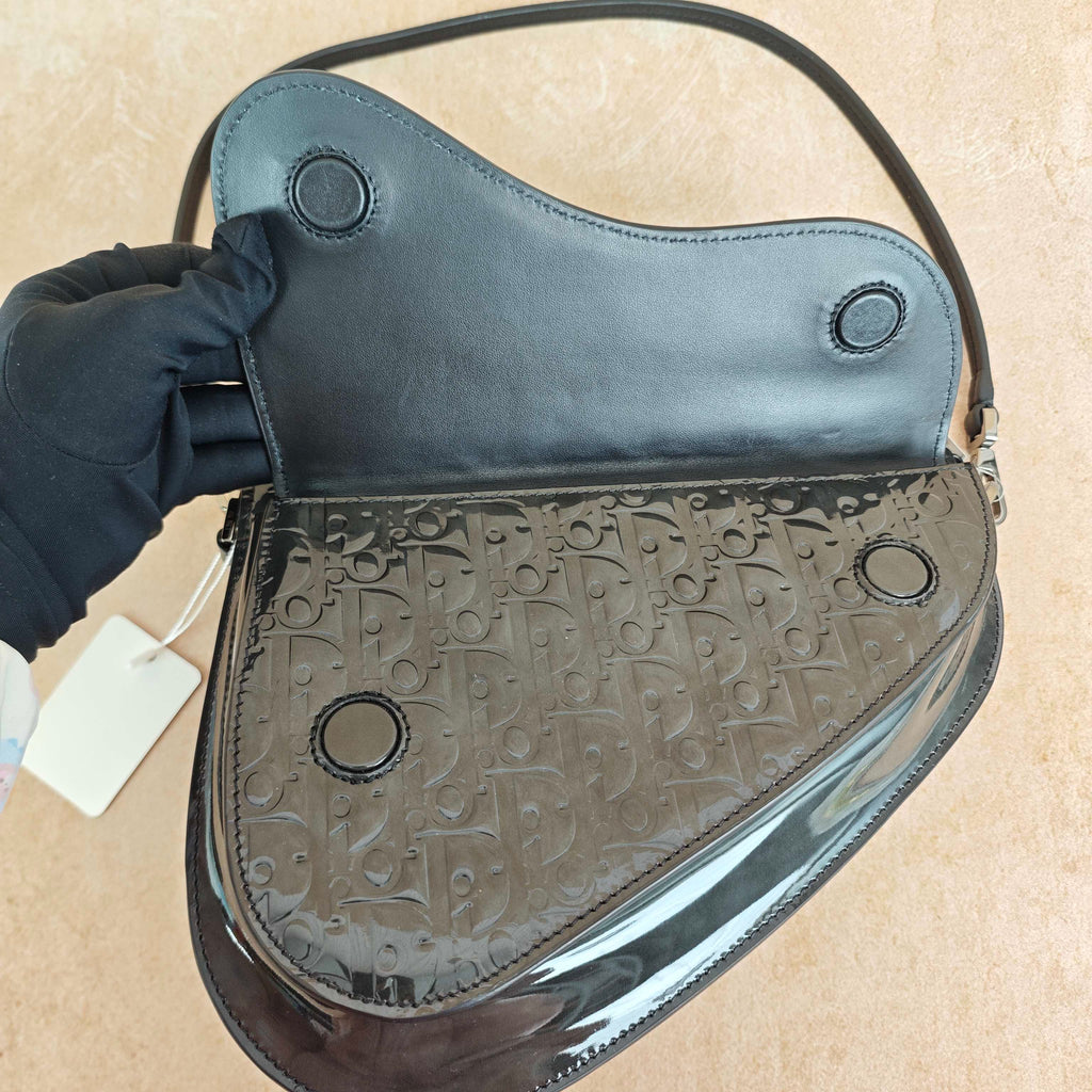 Dior Black Saddle Bag