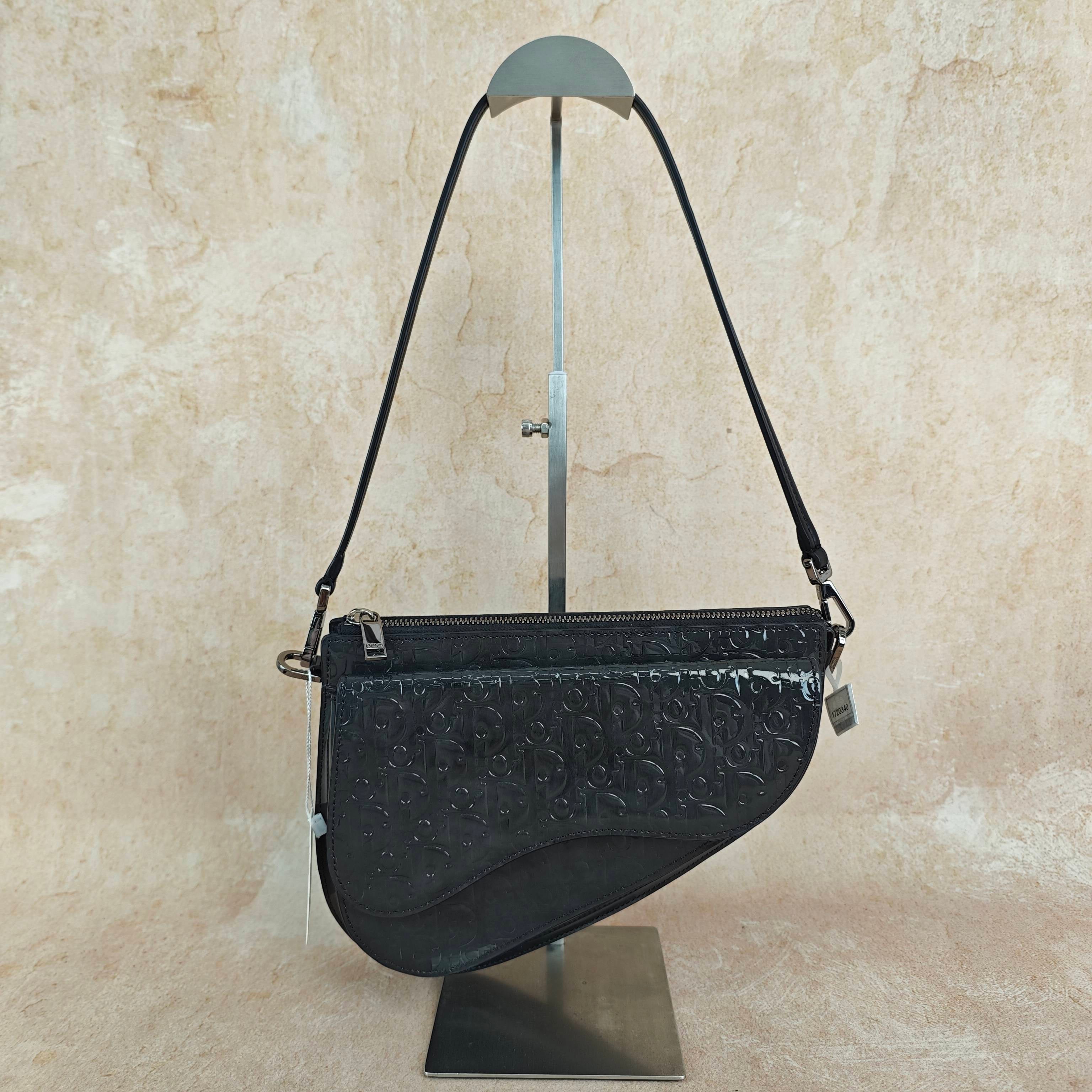 Dior Black Saddle Bag
