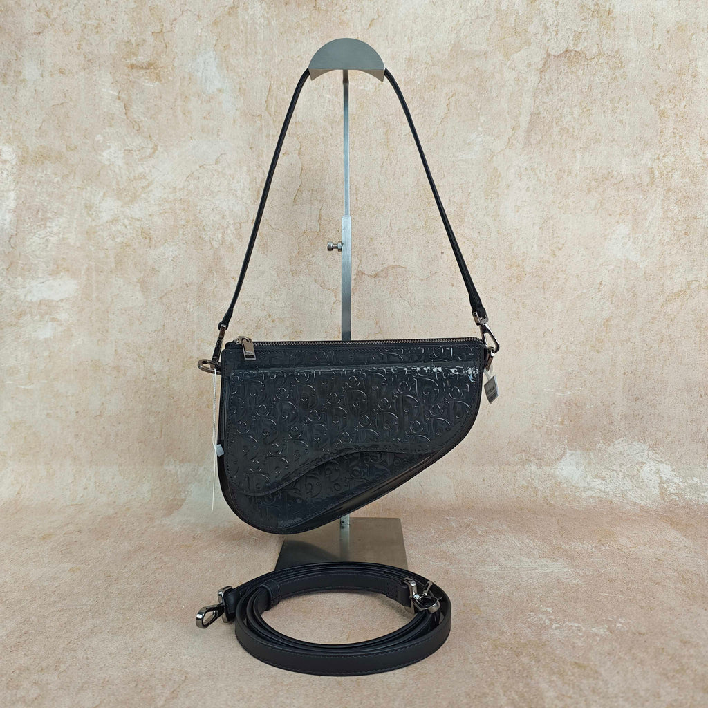 Dior Black Saddle Bag
