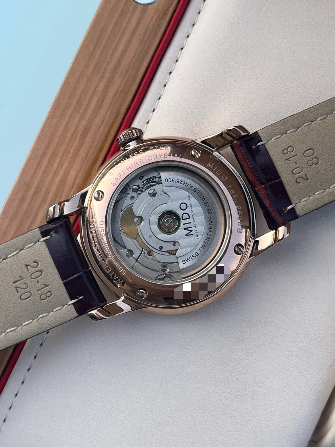 Mido Berenice Rose gold Automatic (self-winding) watch 38 millimeters M8600.2.26.8