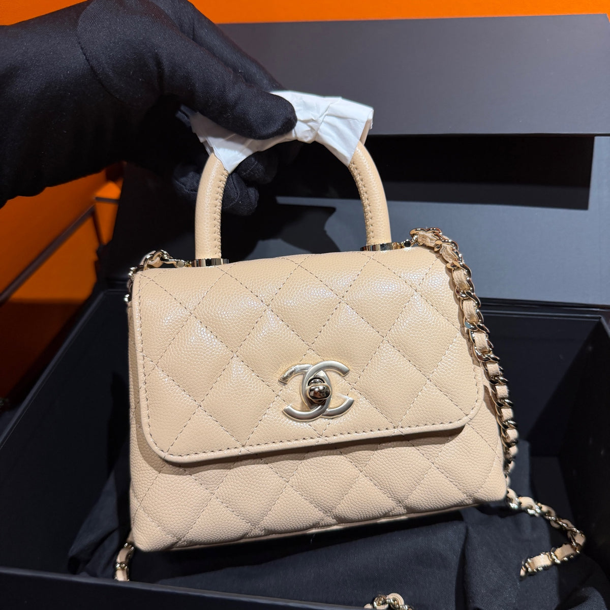 Chanel Beige Crossbody