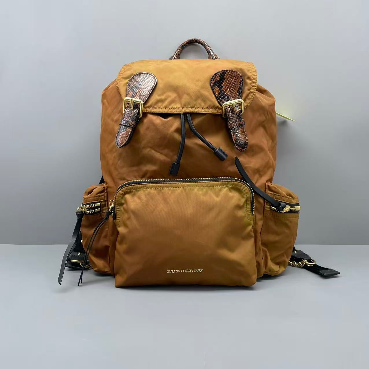 Burberry Cordura Brown Backpack