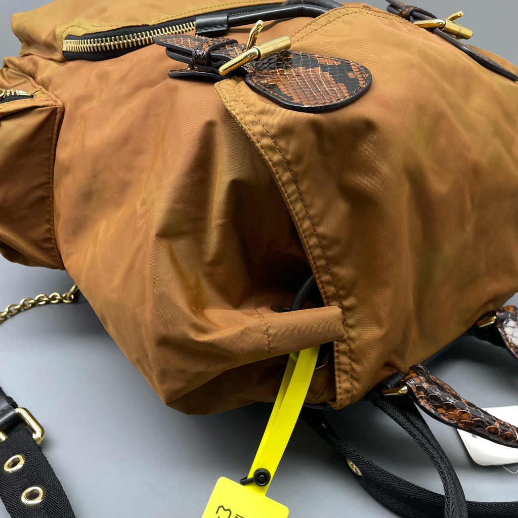Burberry Cordura Brown Backpack