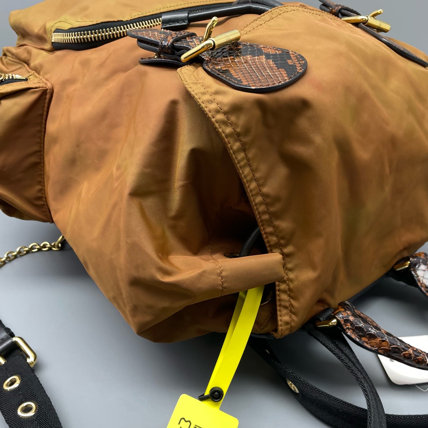 Burberry Cordura Brown Backpack