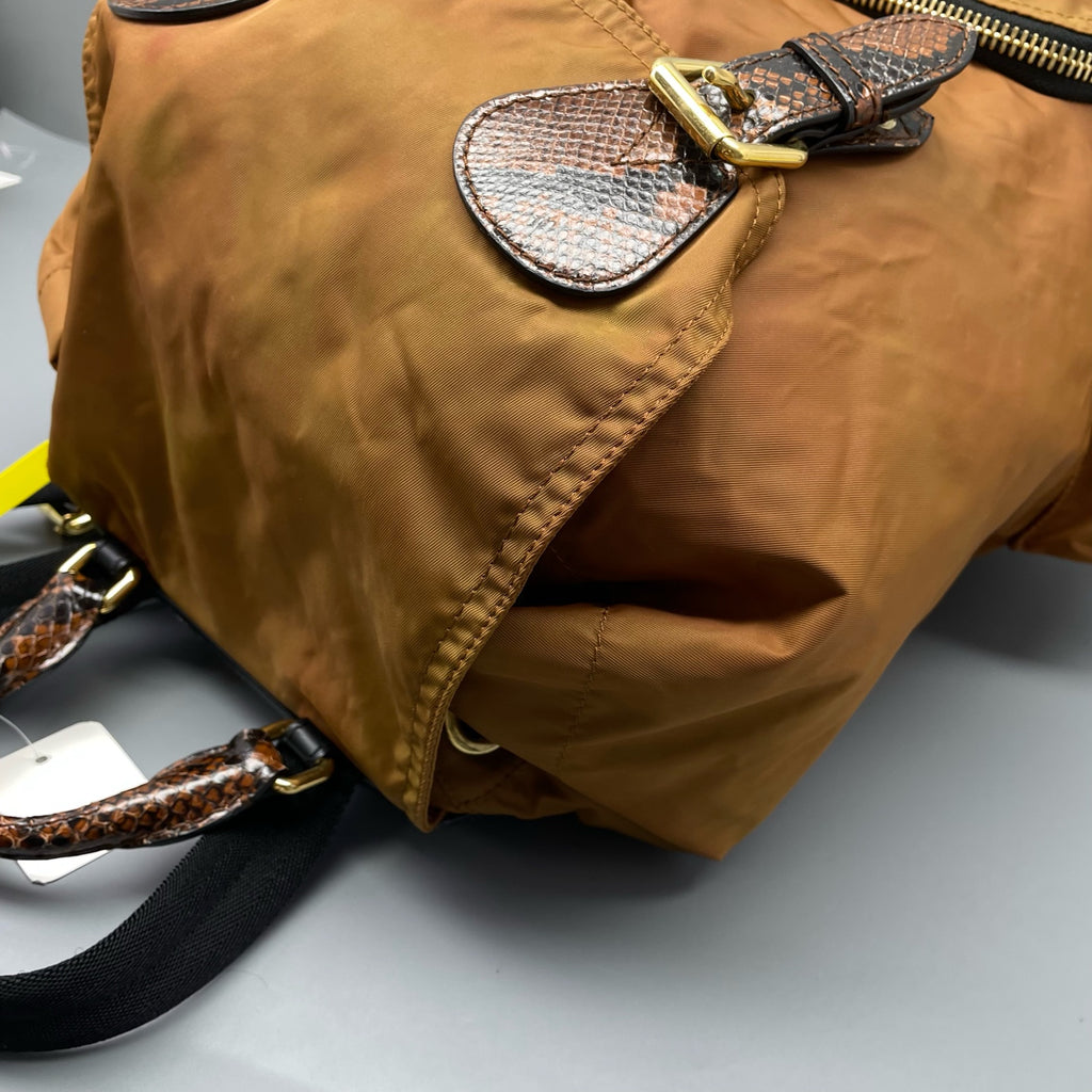 Burberry Cordura Brown Backpack