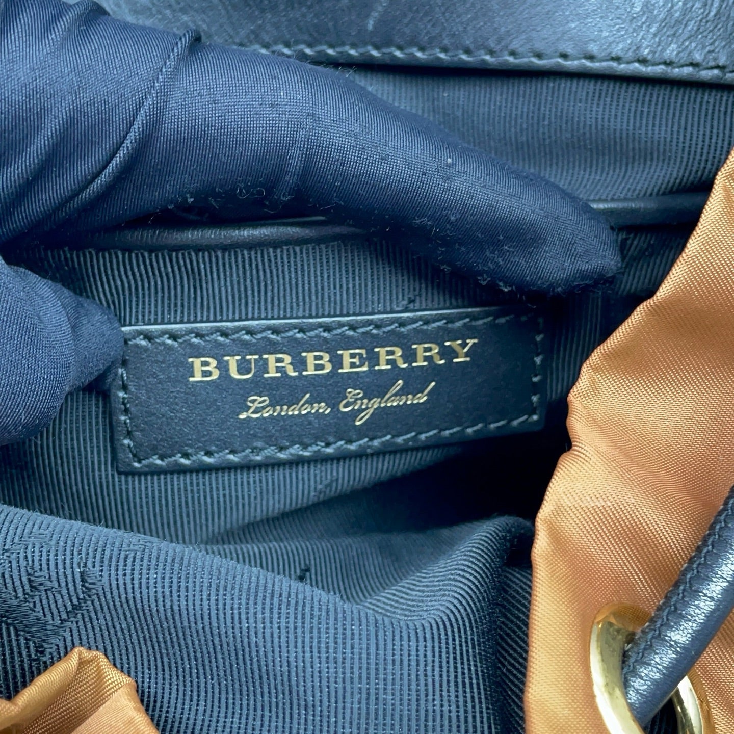 Burberry Cordura Brown Backpack