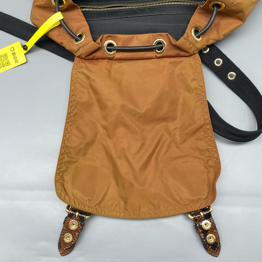 Burberry Cordura Brown Backpack