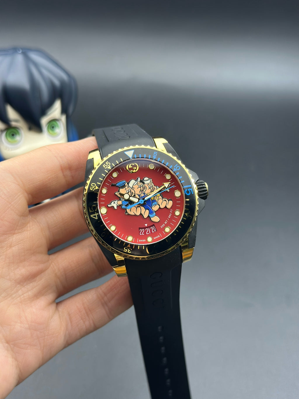 Gucci Neoprene Gold Quartz watch