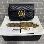 Gucci GG Marmont Collection Leather Black 476433 DTDCT 1000