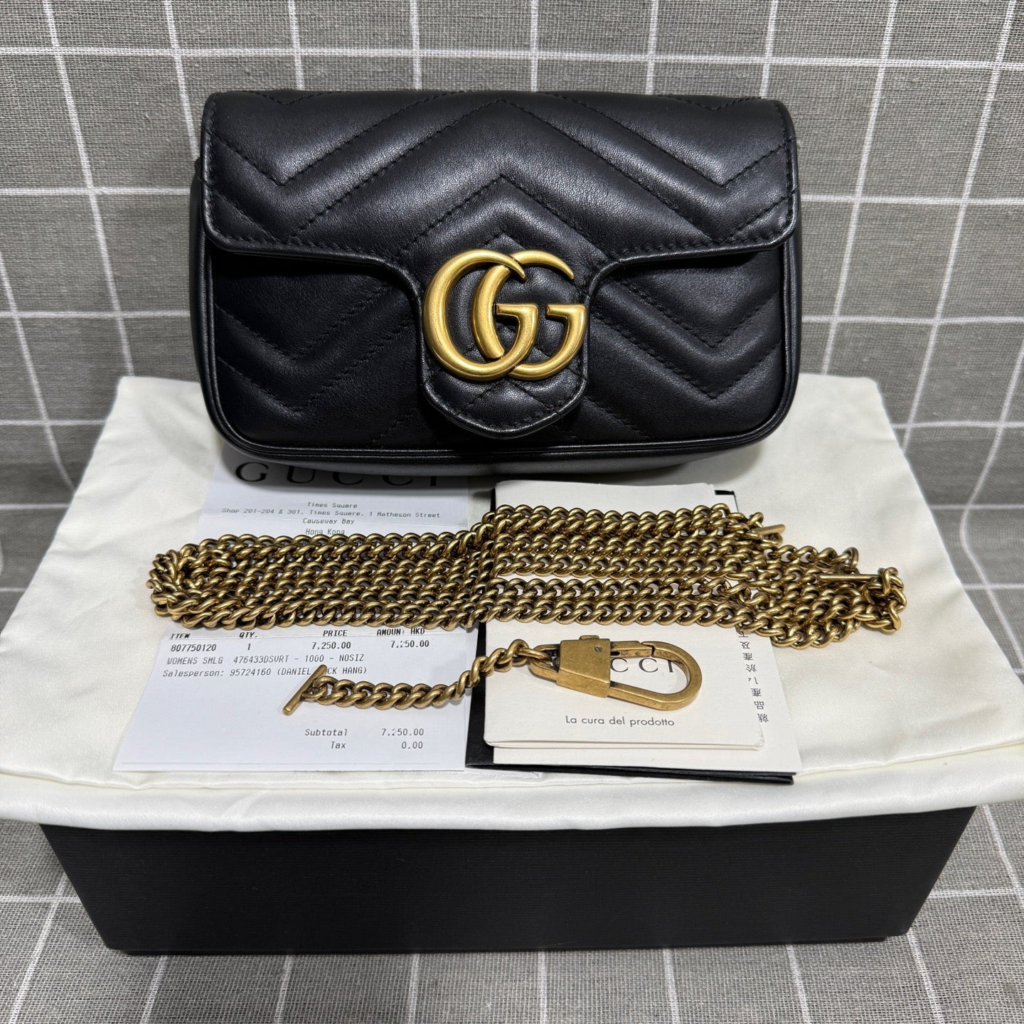 Gucci GG Marmont Collection Leather Black 476433 DTDCT 1000