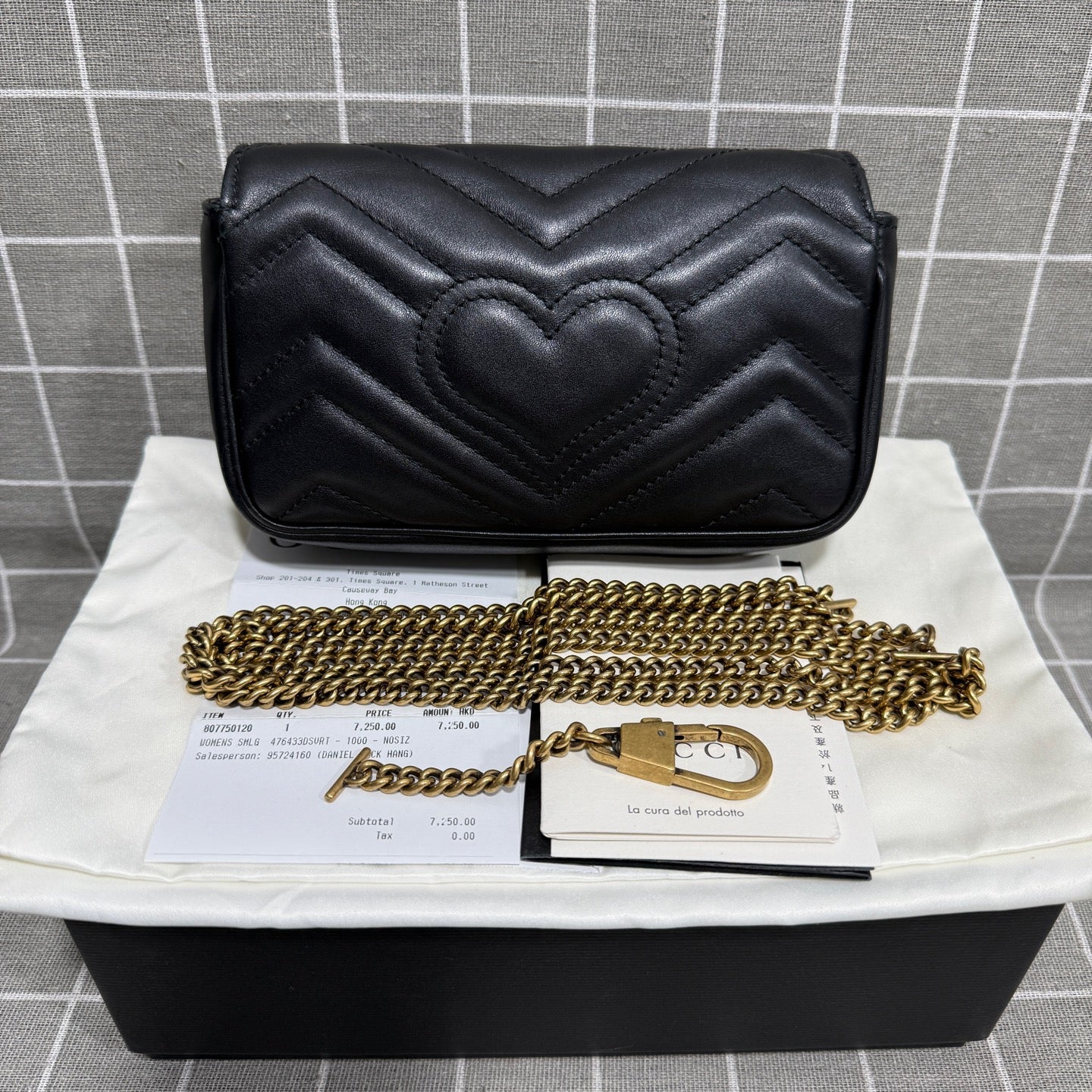 Gucci GG Marmont Collection Leather Black 476433 DTDCT 1000
