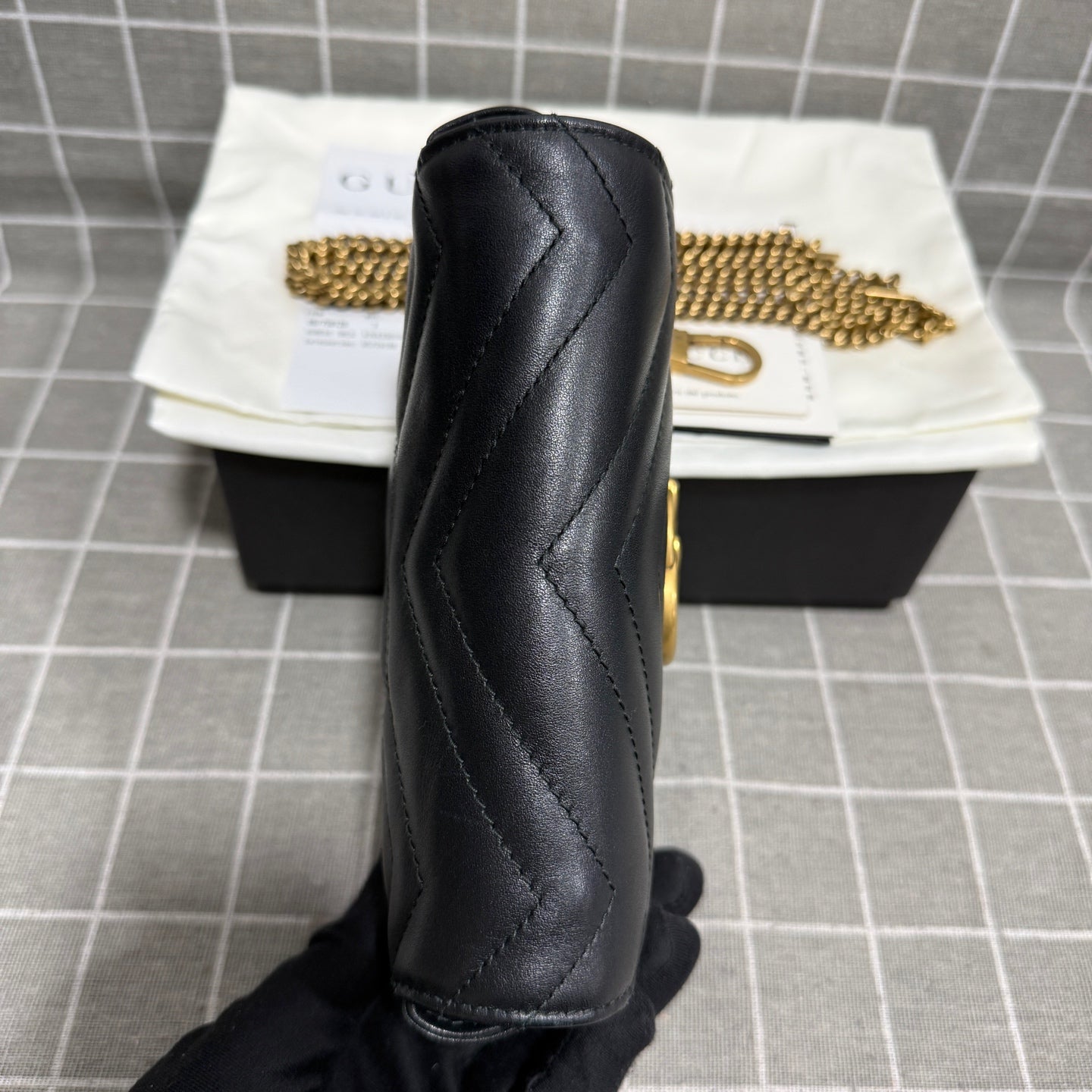Gucci GG Marmont Collection Leather Black 476433 DTDCT 1000