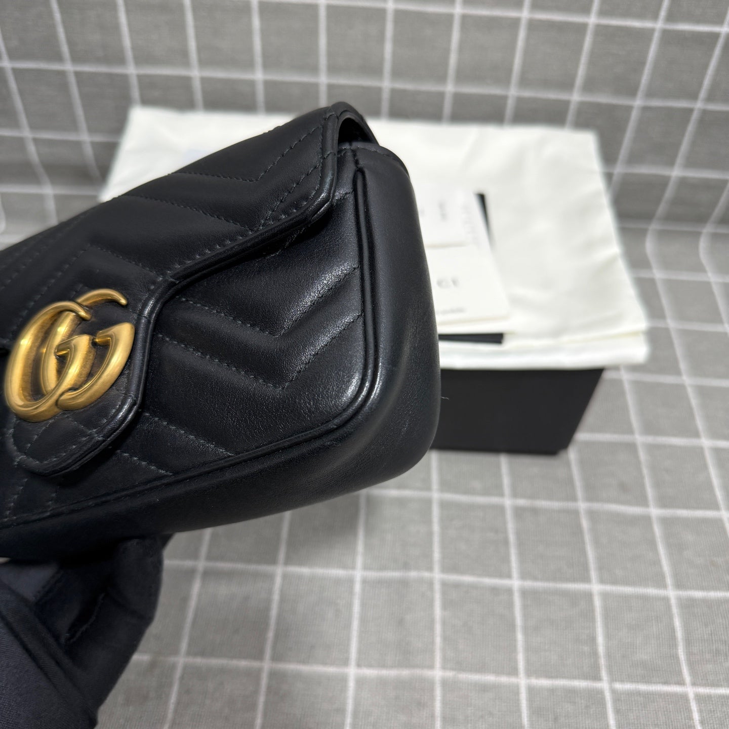 Gucci GG Marmont Collection Leather Black 476433 DTDCT 1000