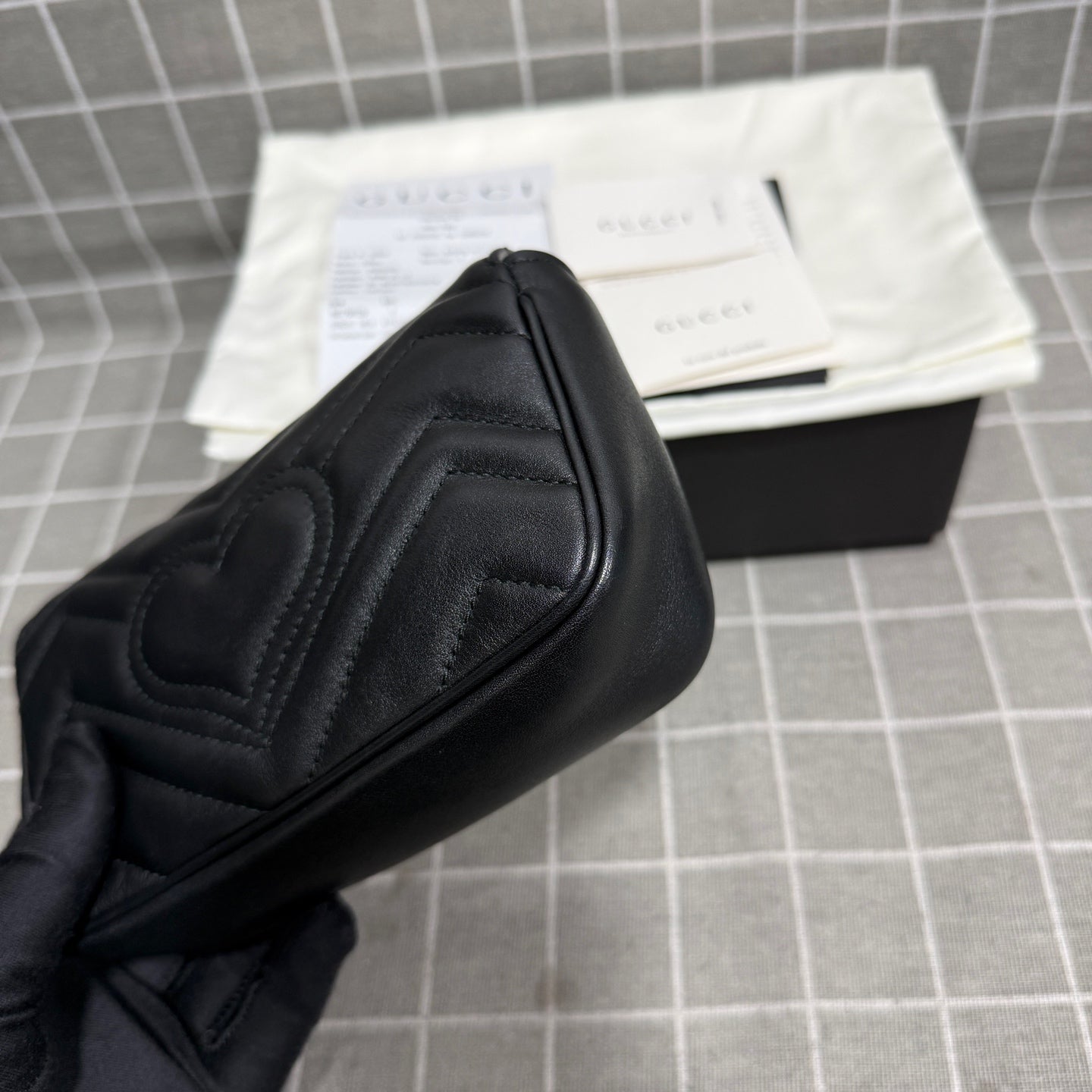 Gucci GG Marmont Collection Leather Black 476433 DTDCT 1000