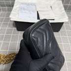 Gucci GG Marmont Collection Leather Black 476433 DTDCT 1000