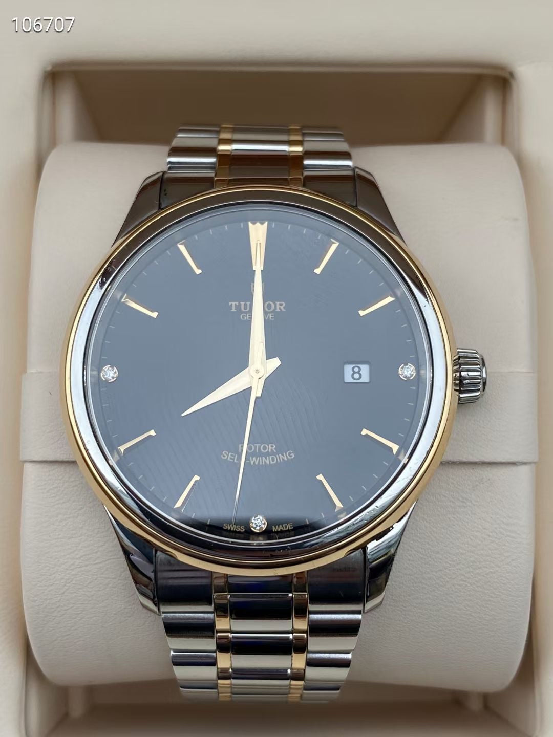 Tudor Fashion Series Black Automatic (self-winding) watch 41 millimeters m12703-0006