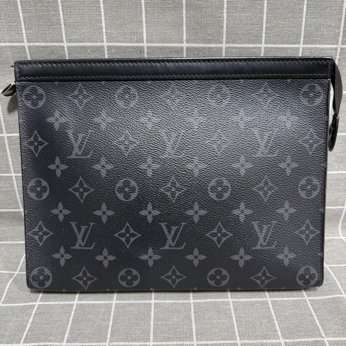 Louis Vuitton Pochette Voyage Canvas Black Clutch M61692