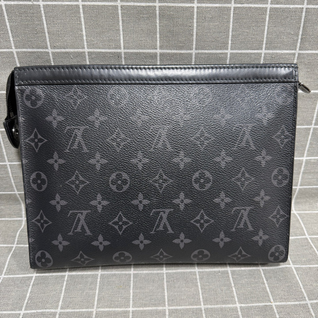 Louis Vuitton Pochette Voyage Canvas Black Clutch M61692