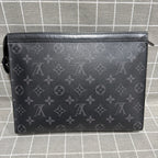 Louis Vuitton Pochette Voyage Canvas Black Clutch M61692