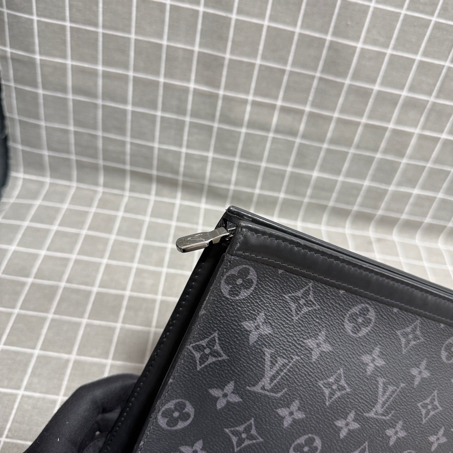 Louis Vuitton Pochette Voyage Canvas Black Clutch M61692