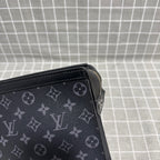 Louis Vuitton Pochette Voyage Canvas Black Clutch M61692