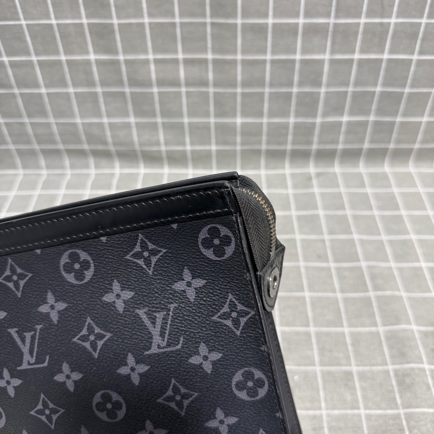 Louis Vuitton Pochette Voyage Canvas Black Clutch M61692
