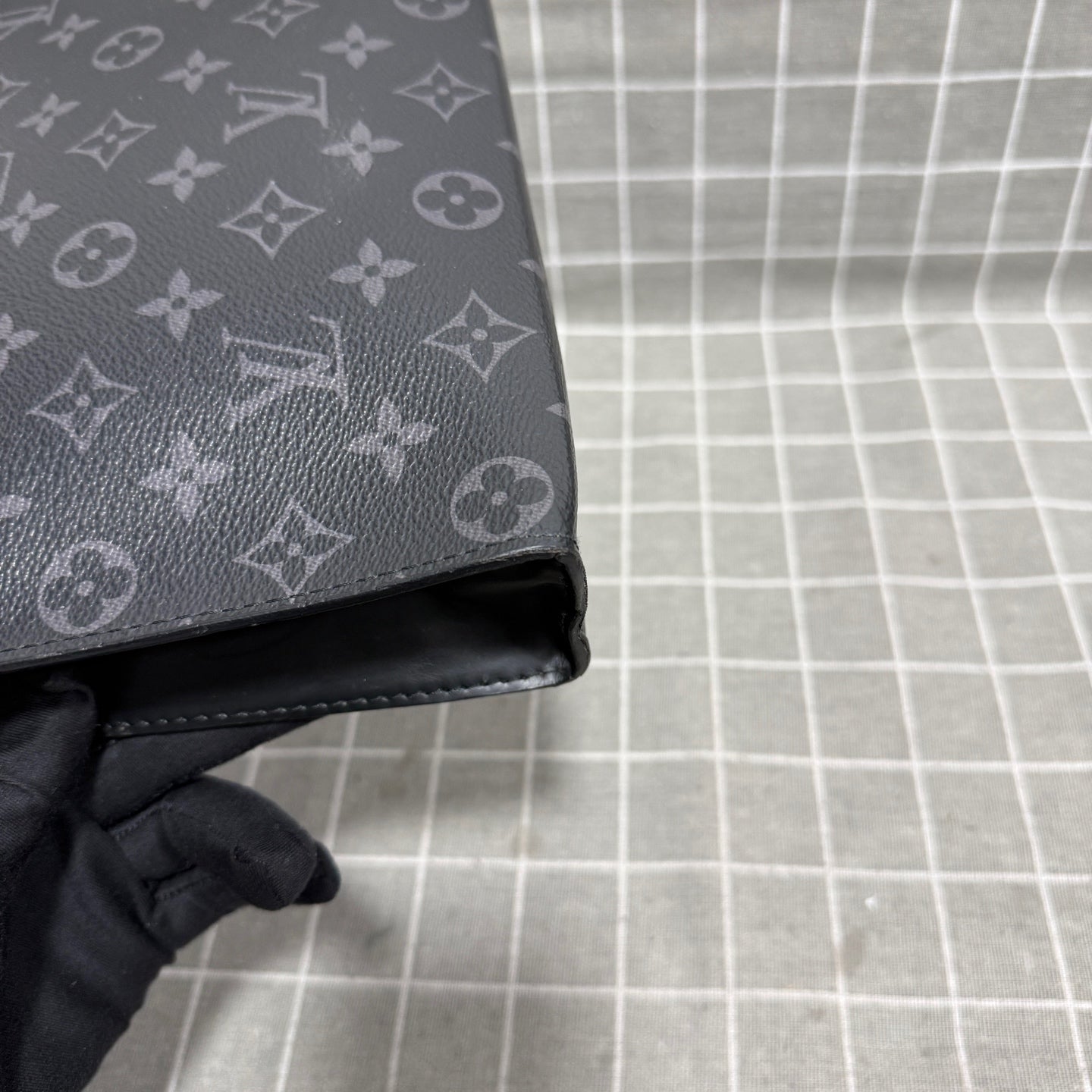 Louis Vuitton Pochette Voyage Canvas Black Clutch M61692