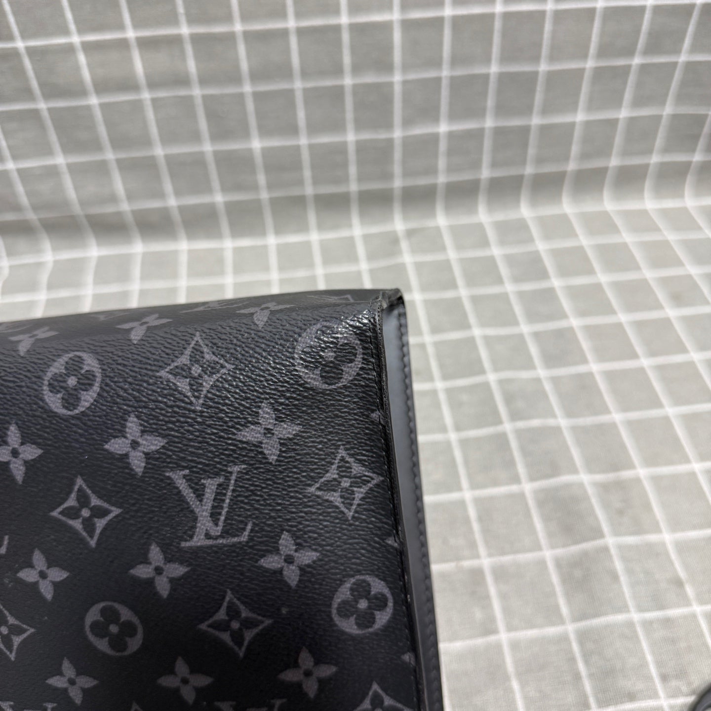Louis Vuitton Pochette Voyage Canvas Black Clutch M61692