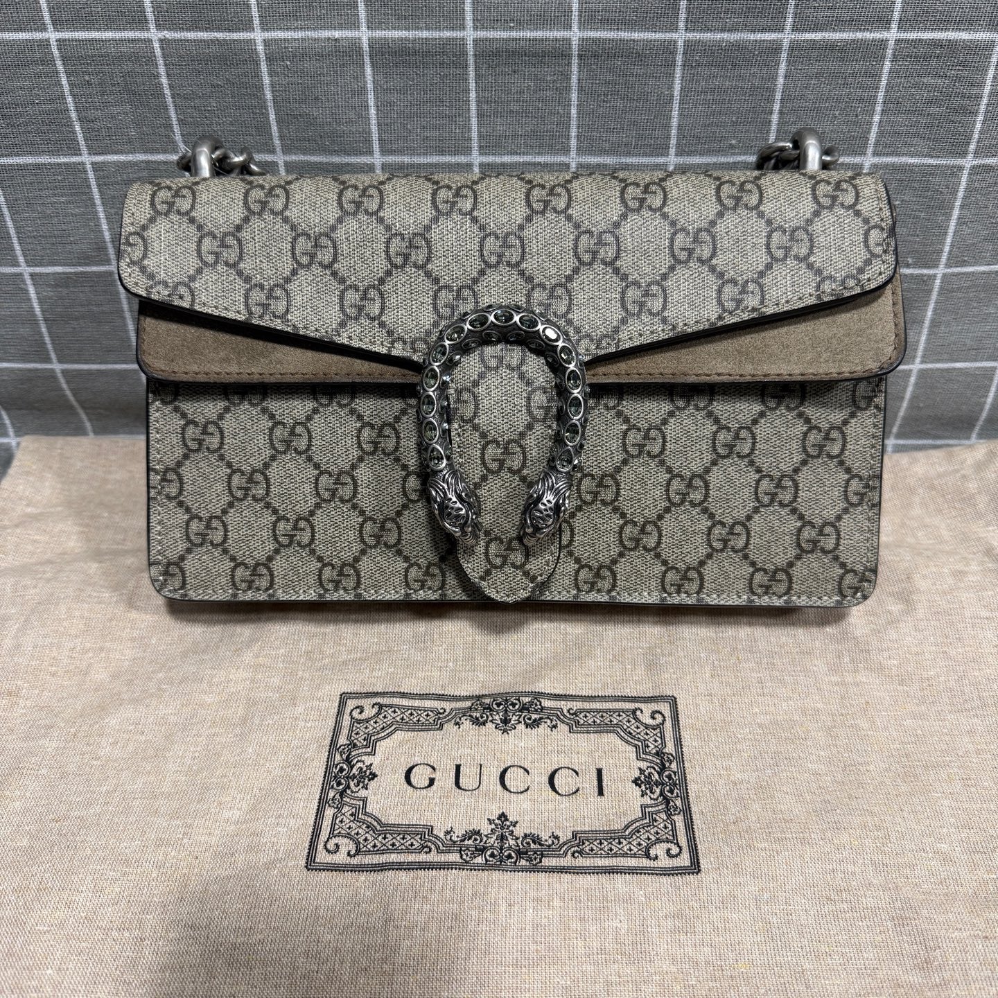 Gucci Dionysus Collection Canvas Beige Backpack 499623 92TJN 8660