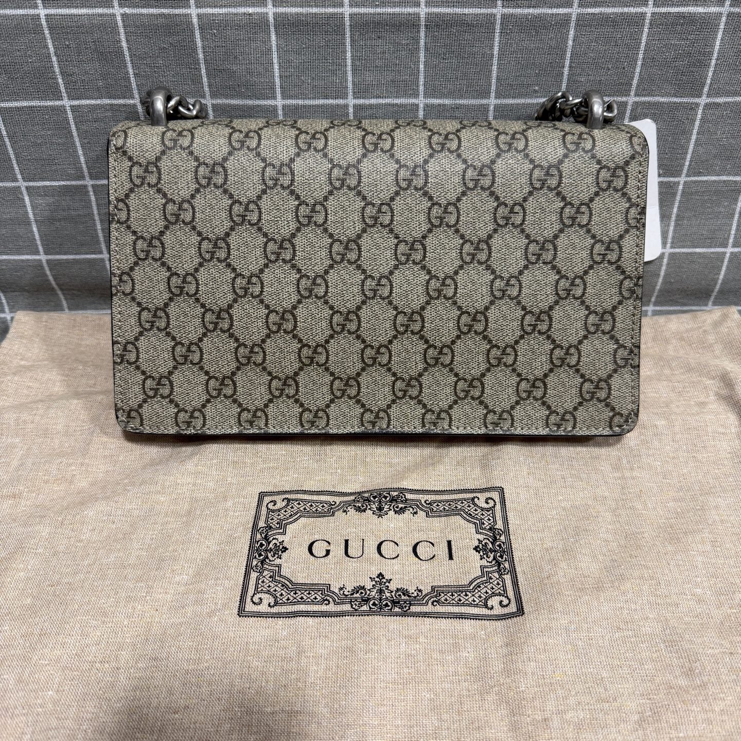 Gucci Dionysus Collection Canvas Beige Backpack 499623 92TJN 8660