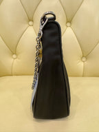 PRADA Prada Re-Edition 2005 Recycled Nylon and Saffiano Leather Handbag Black 18×22×6cm 1BH204_R064_F0002_V_WRK
