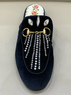 Gucci Velvet Flip flop