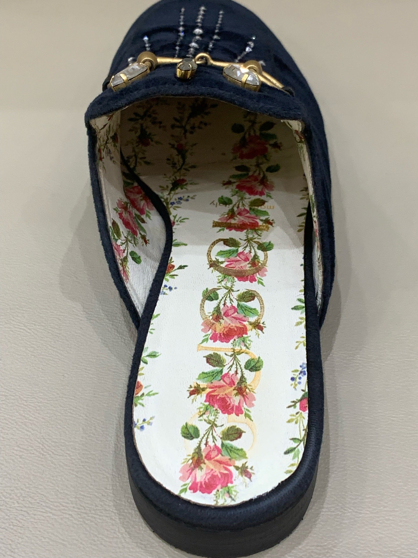 Gucci Velvet Flip flop