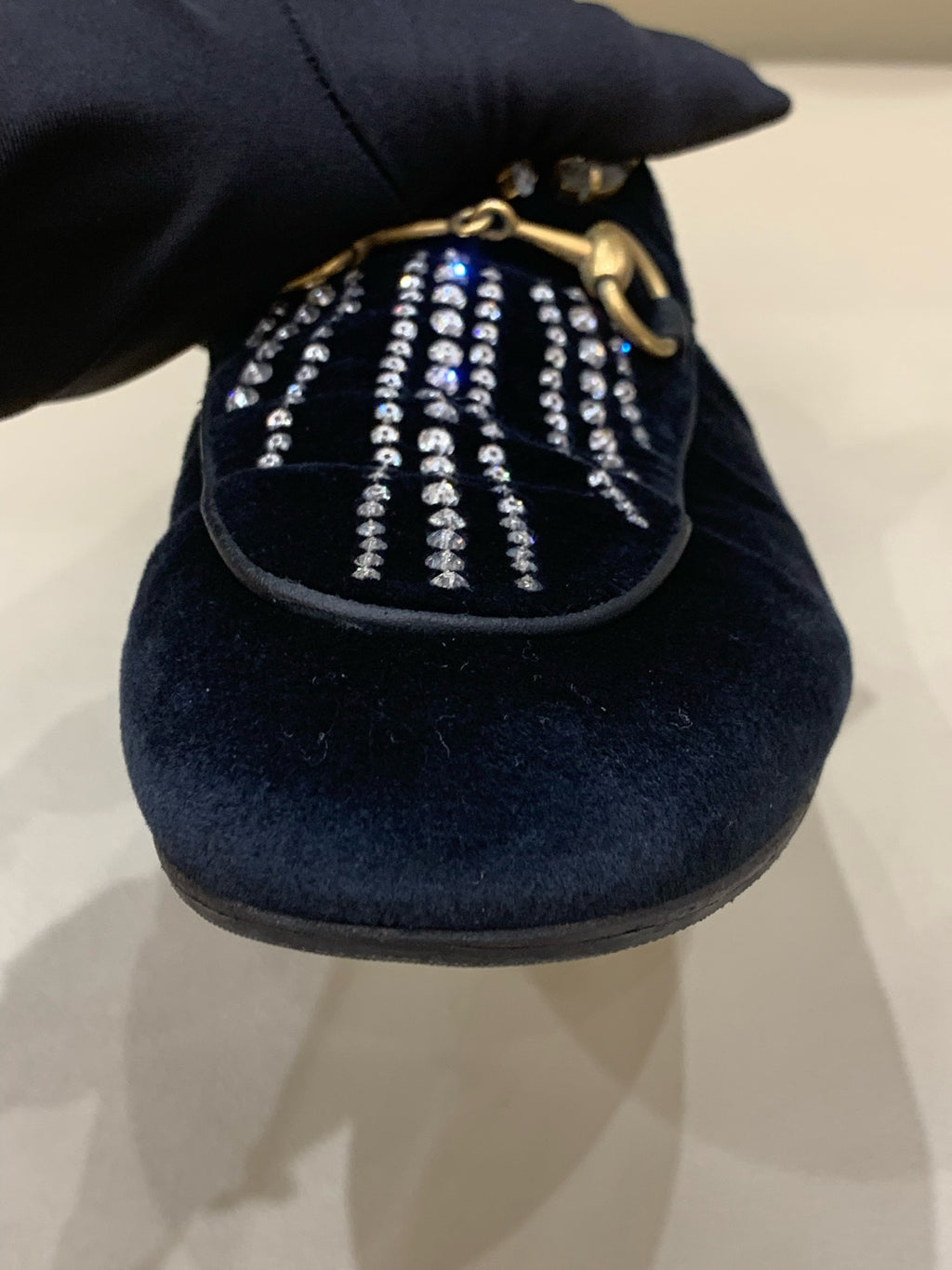 Gucci Velvet Flip flop