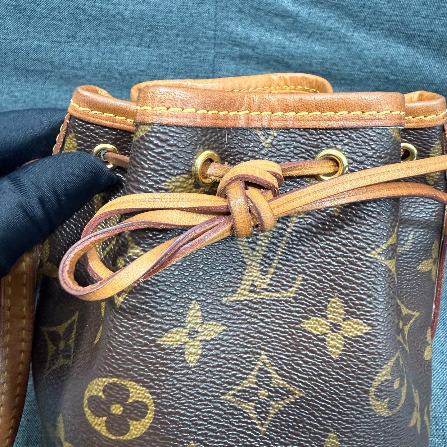 Louis Vuitton Canvas Bucket & Drawstring Bag