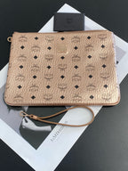 MCM Metal Rose gold Clutch