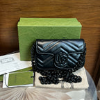 Gucci GG Marmont Collection Leather Black 699757 UM8KV 1000