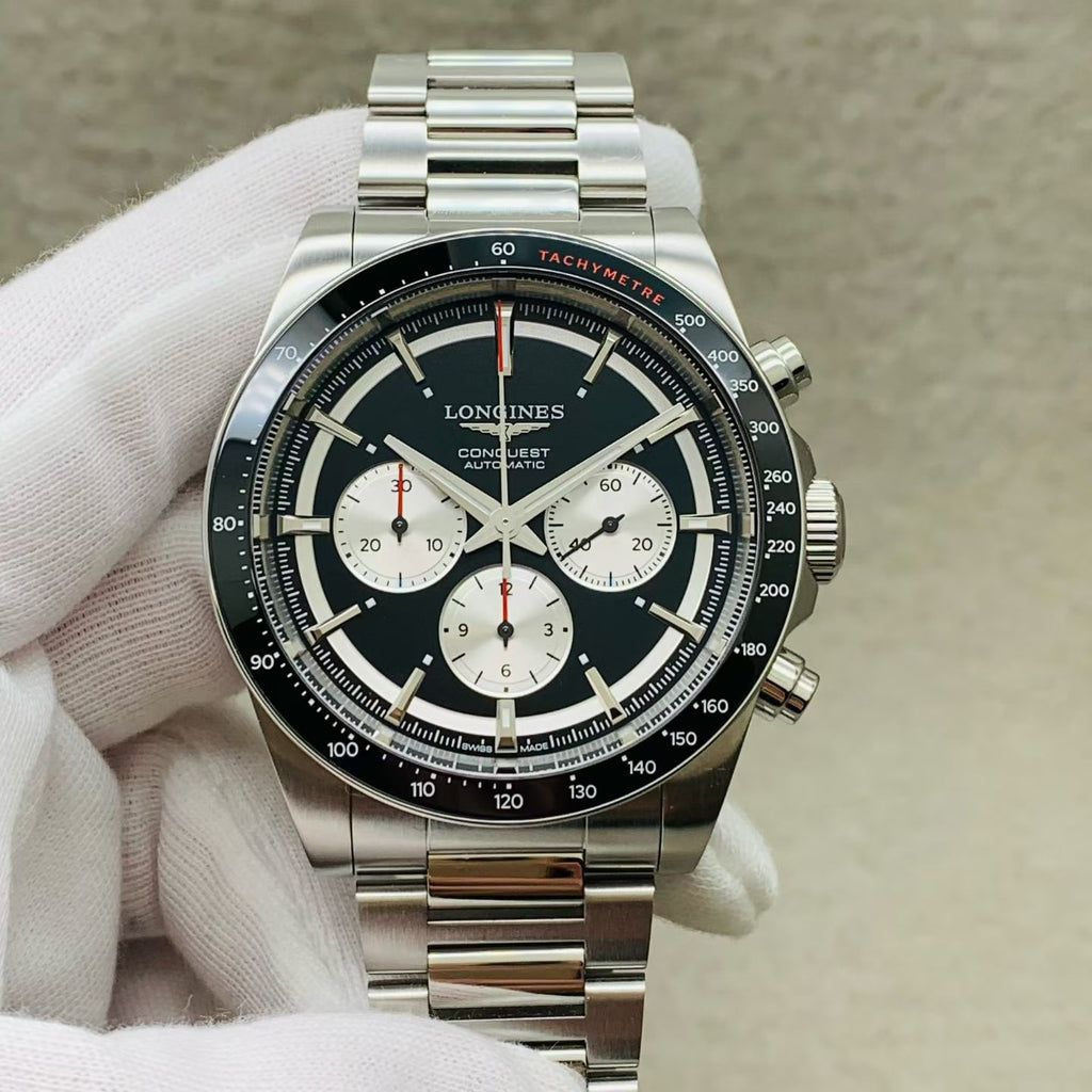 Longines Conquest Series Black Mechanical watch 42.00mm L3.835.4.52.6