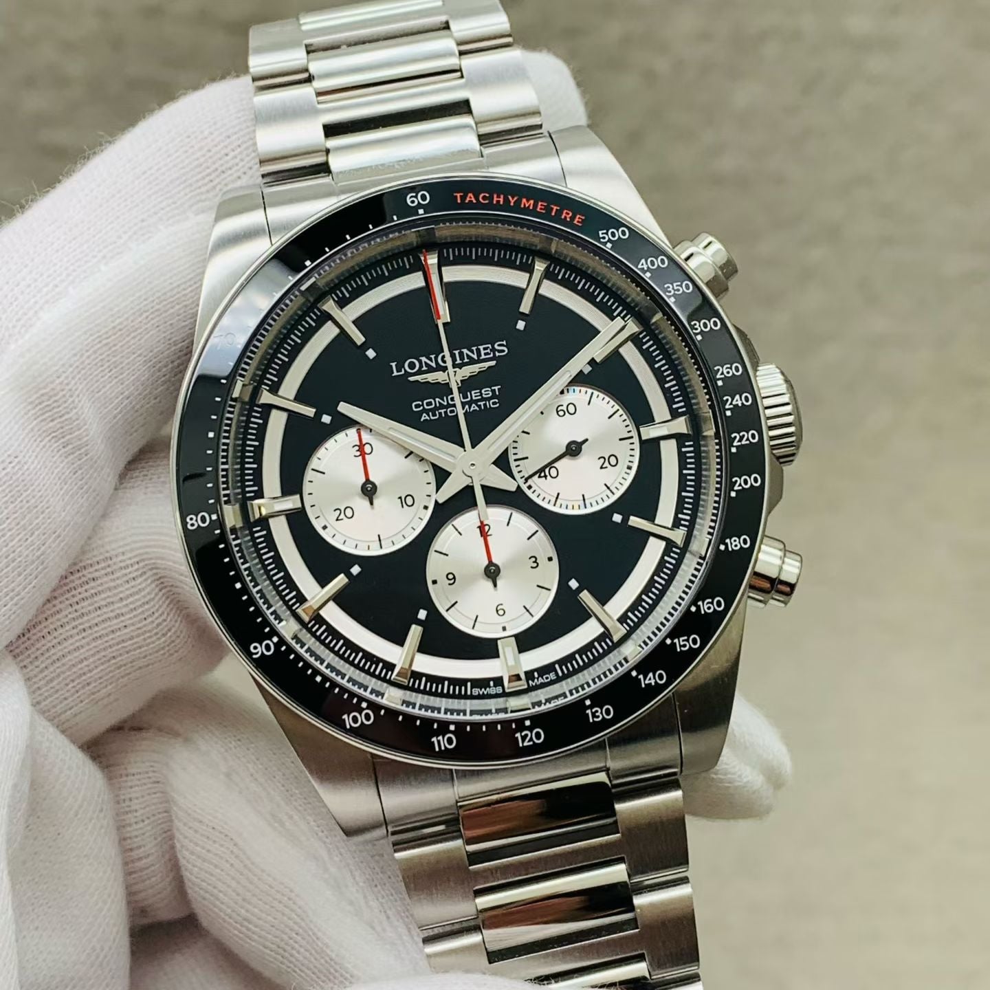 Longines Conquest Series Black Mechanical watch 42.00mm L3.835.4.52.6