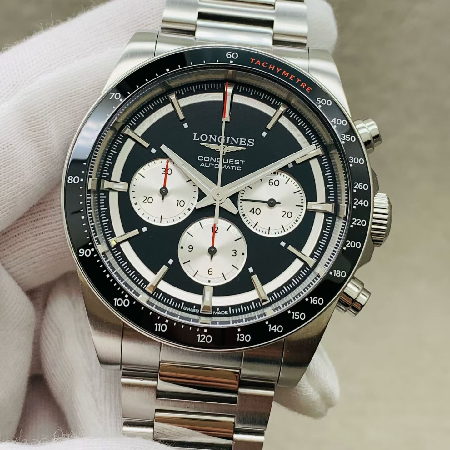 Longines Conquest Series Black Mechanical watch 42.00mm L3.835.4.52.6