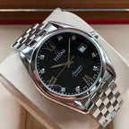 Longines Black Automatic (self-winding) watch