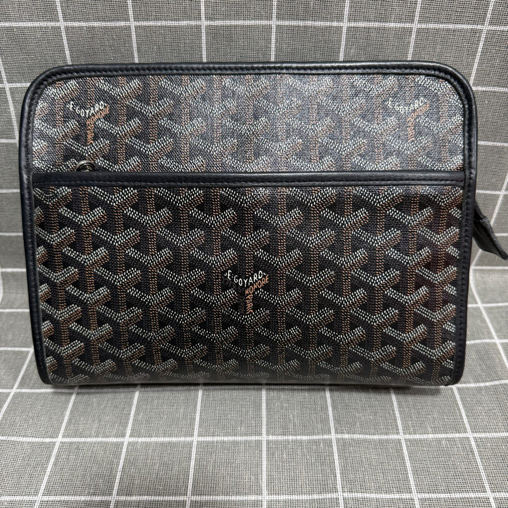 Goyard Cotton Black Clutch JOUVENMMLTY12CL12P