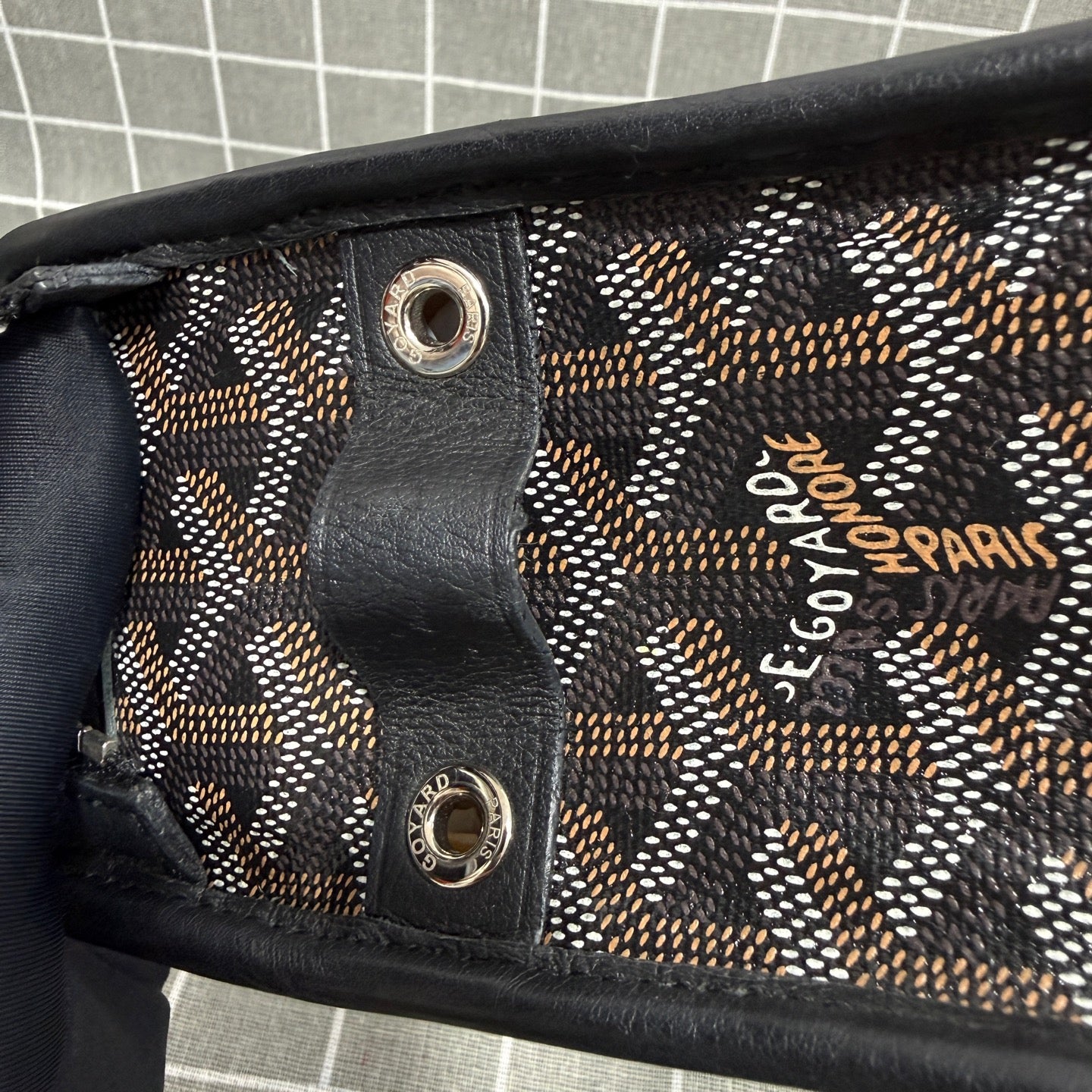 Goyard Cotton Black Clutch JOUVENMMLTY12CL12P