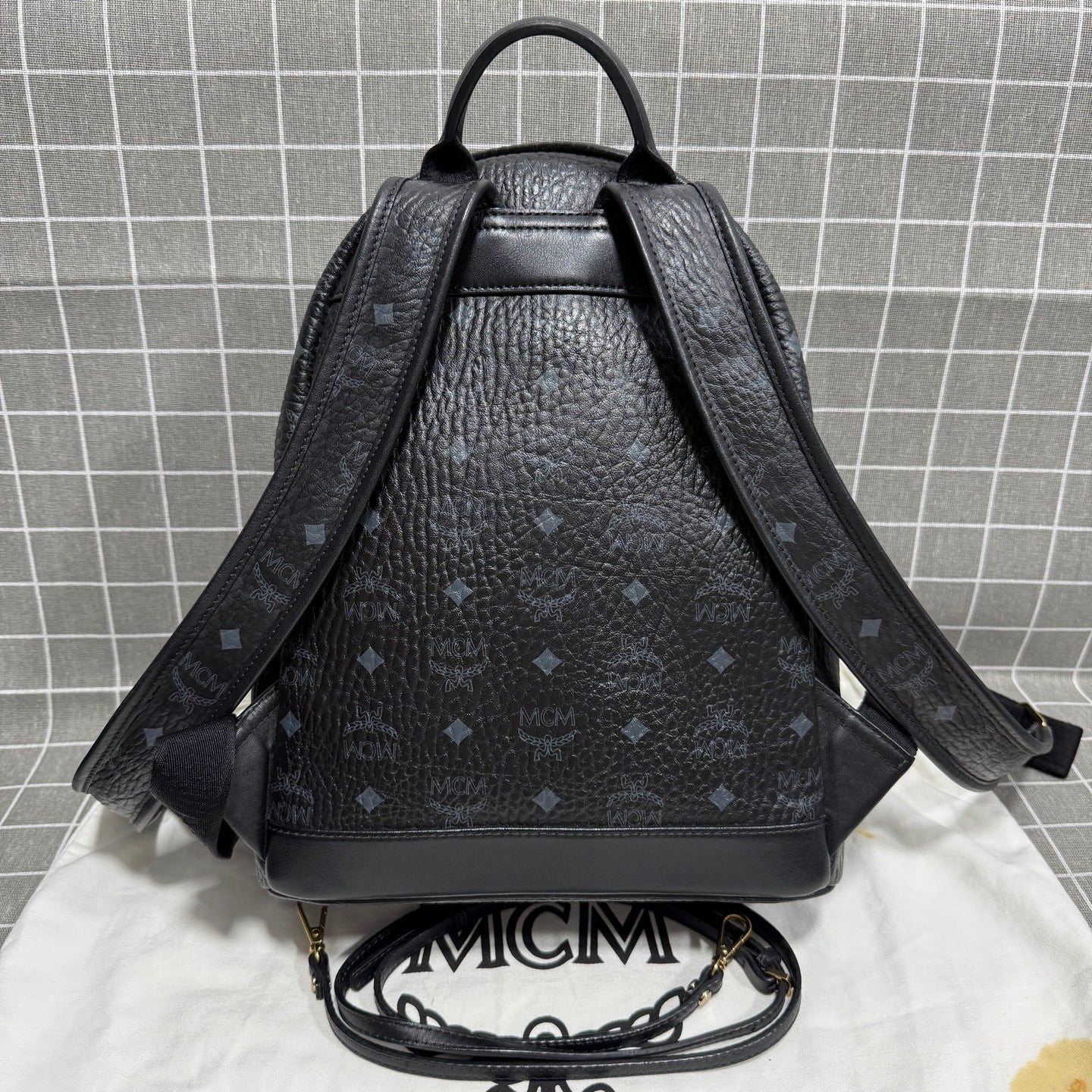 MCM Leather Gold