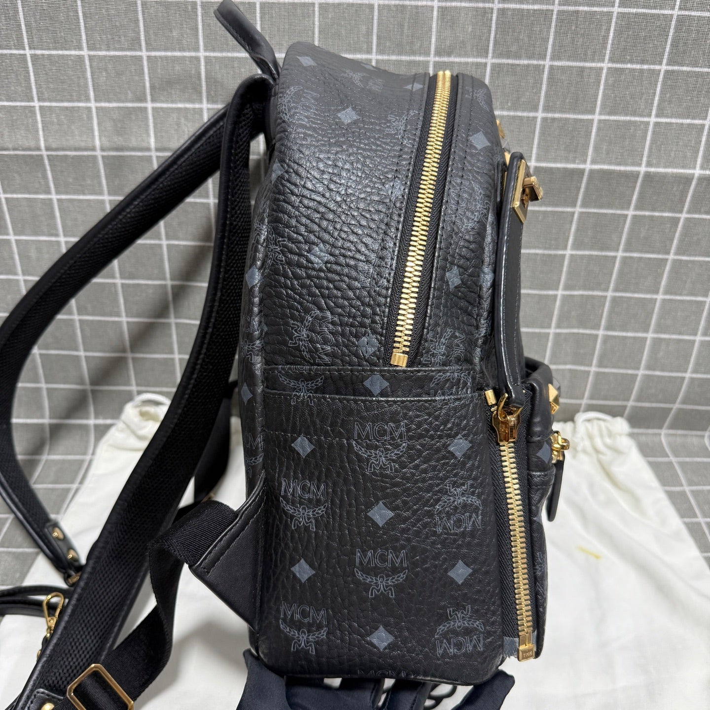 MCM Leather Gold