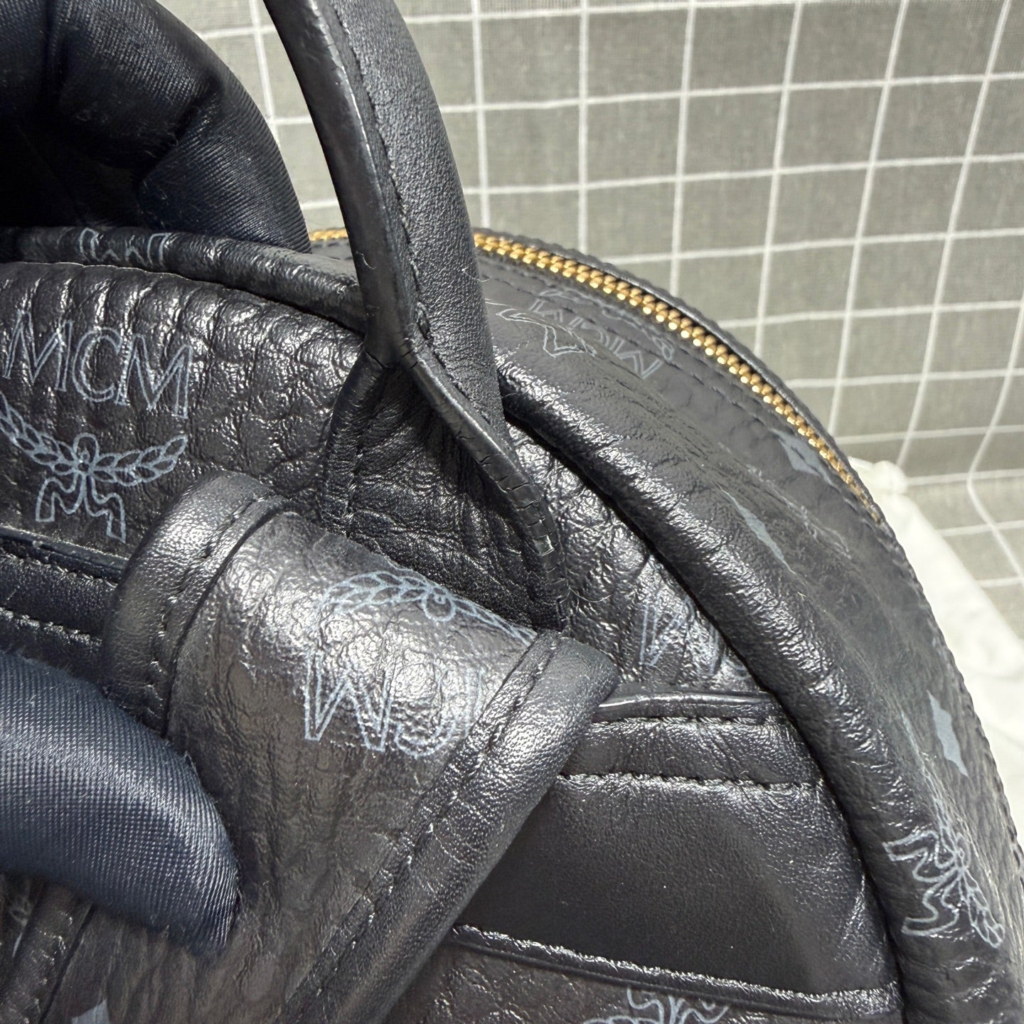 MCM Leather Gold