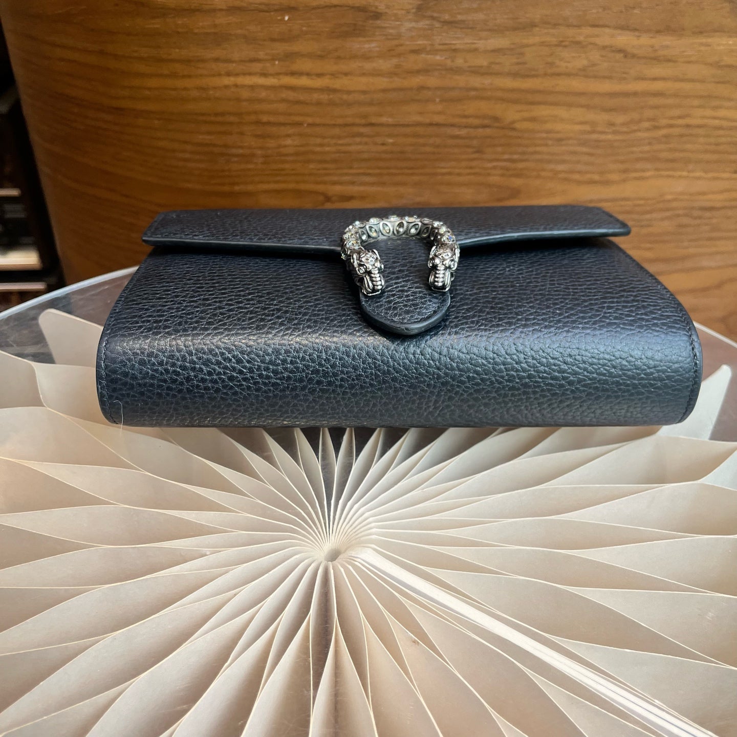 Gucci Dionysus Collection Leather Black 401231 CAOGN 8176