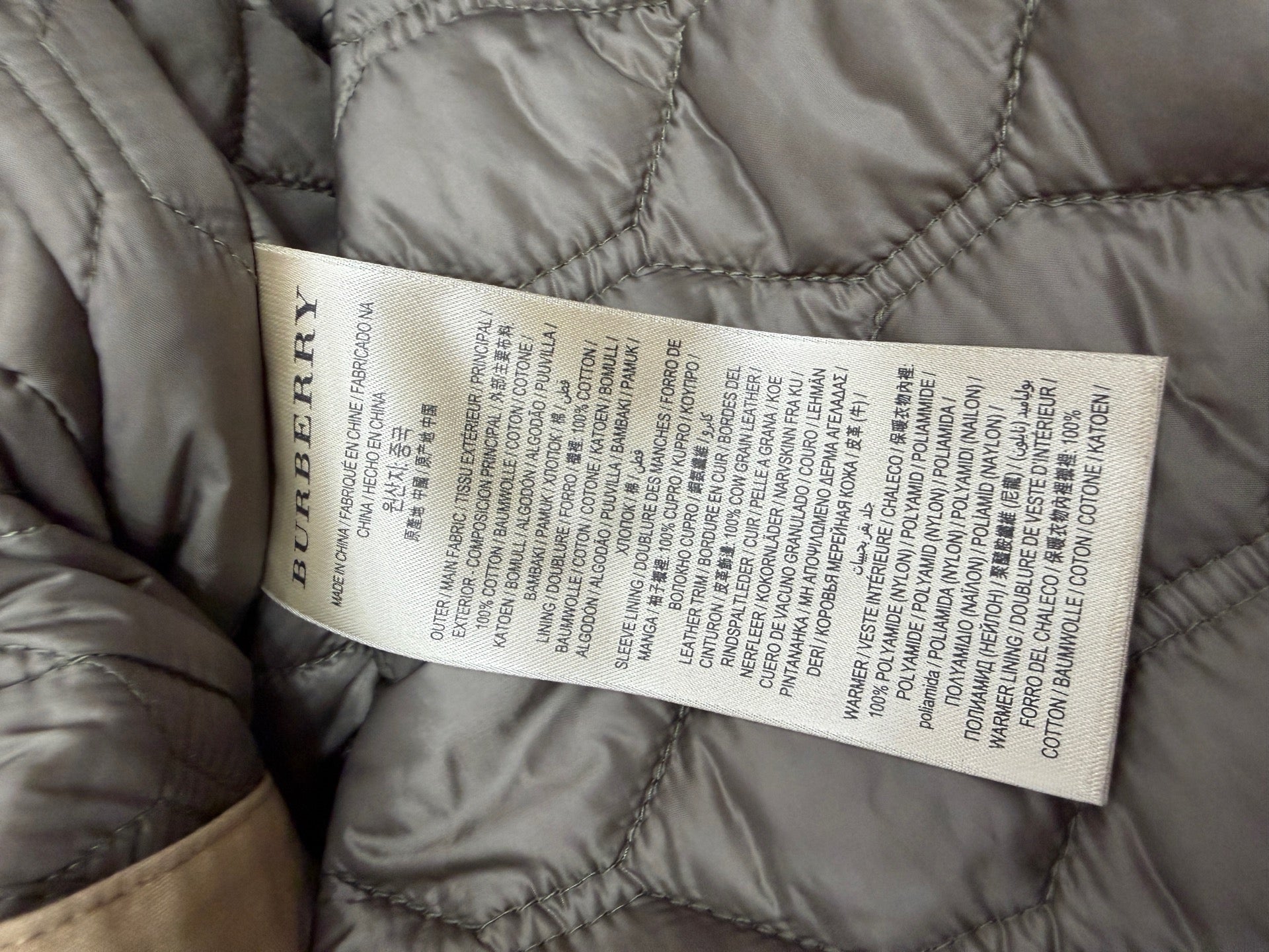 Burberry Cotton Down jacket